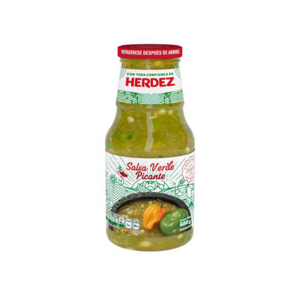 Herdez Salsa Verde Picante Glass 453g